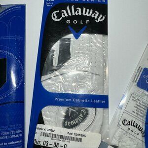 CALLAWAY GOLF Pro Series Size Large Left Men's GLOVE! Cabretta Leather BRAND NEW